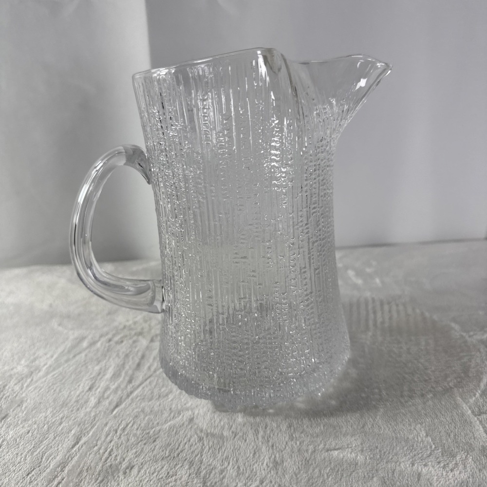 Iittala Ultima Thule Pitcher Ice Tapio Wirkkala Finland  Crystal Glass 48oz